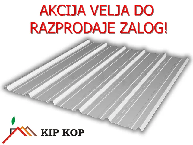 TRAPEZNI KROVNI LIM T15 BIJELI 2,5m AKCIJA