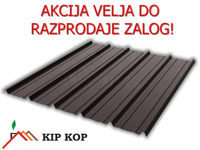 TRAPEZNI KROVNI LIM T15 SMEĐI 2,5m AKCIJA