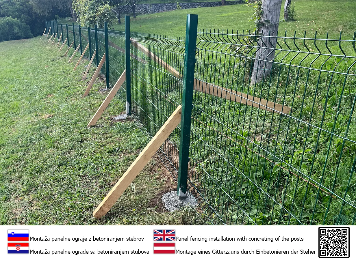 Postavitev in montaža panelne ograje v 5 korakih